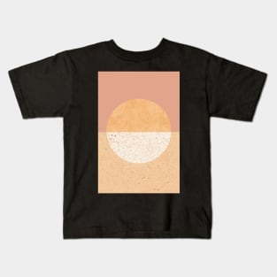 Warm geometric circle color block Kids T-Shirt